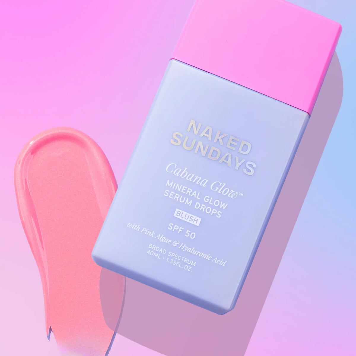 Naked Sundays CabanaGlow hydrating actives nourishing the skin during application