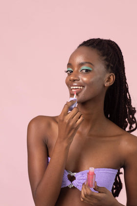 Naked Sundays Lip Oil Watermelon adds a subtle tint for natural color and a hint of flavor.