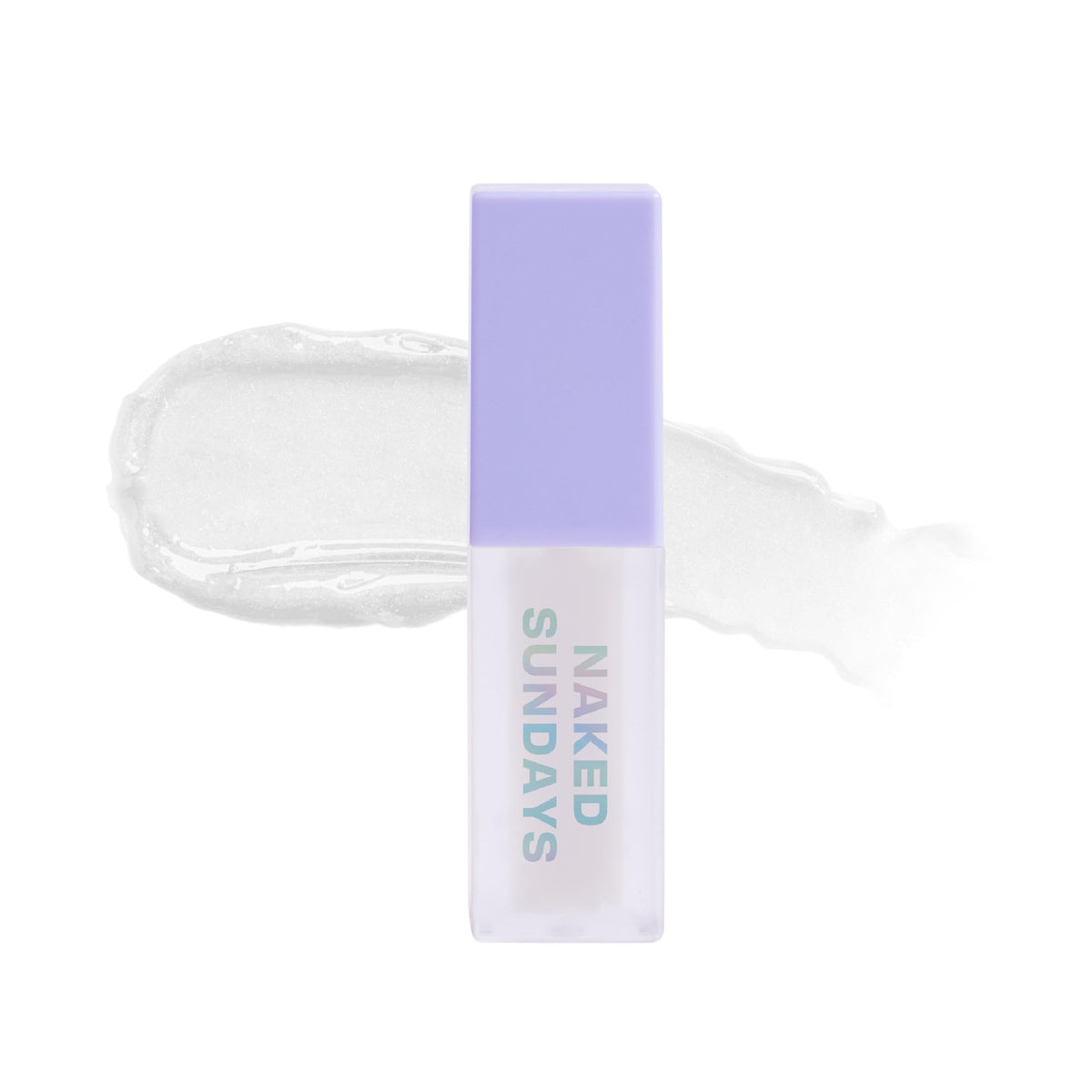 Naked Sundays SPF50 Glow & Go Lip Oil bottle close-up highlighting sun protection