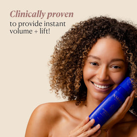 Nakery Bombshell Burst heat protection up to 450°F during styling
