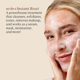 Nakery Face Cleanser clean ingredients label highlights cruelty-free, USA-made formula.