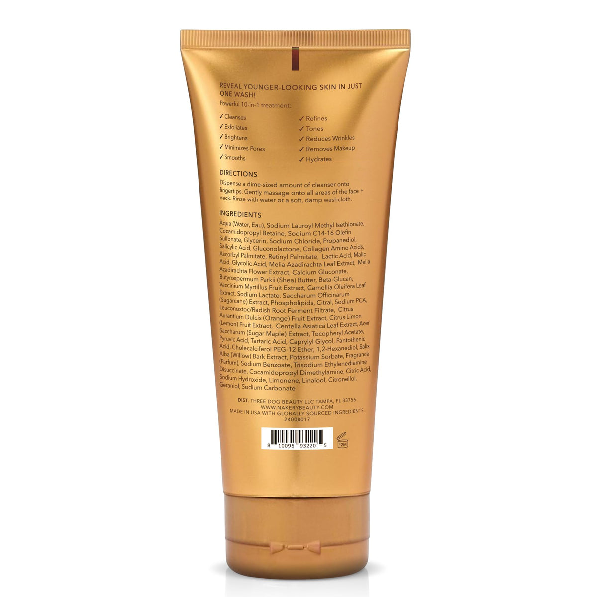 Nakery Face Cleanser daily routine ritual emphasizes versatile 10-in-1 use.