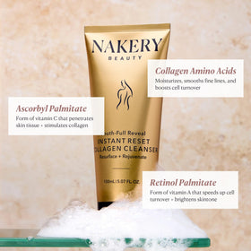 Nakery Face Cleanser makeup remover tube aids efficient cleansing and pore clarity.