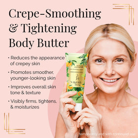 Neck area focus with Nakery Green Garden for potential firming support