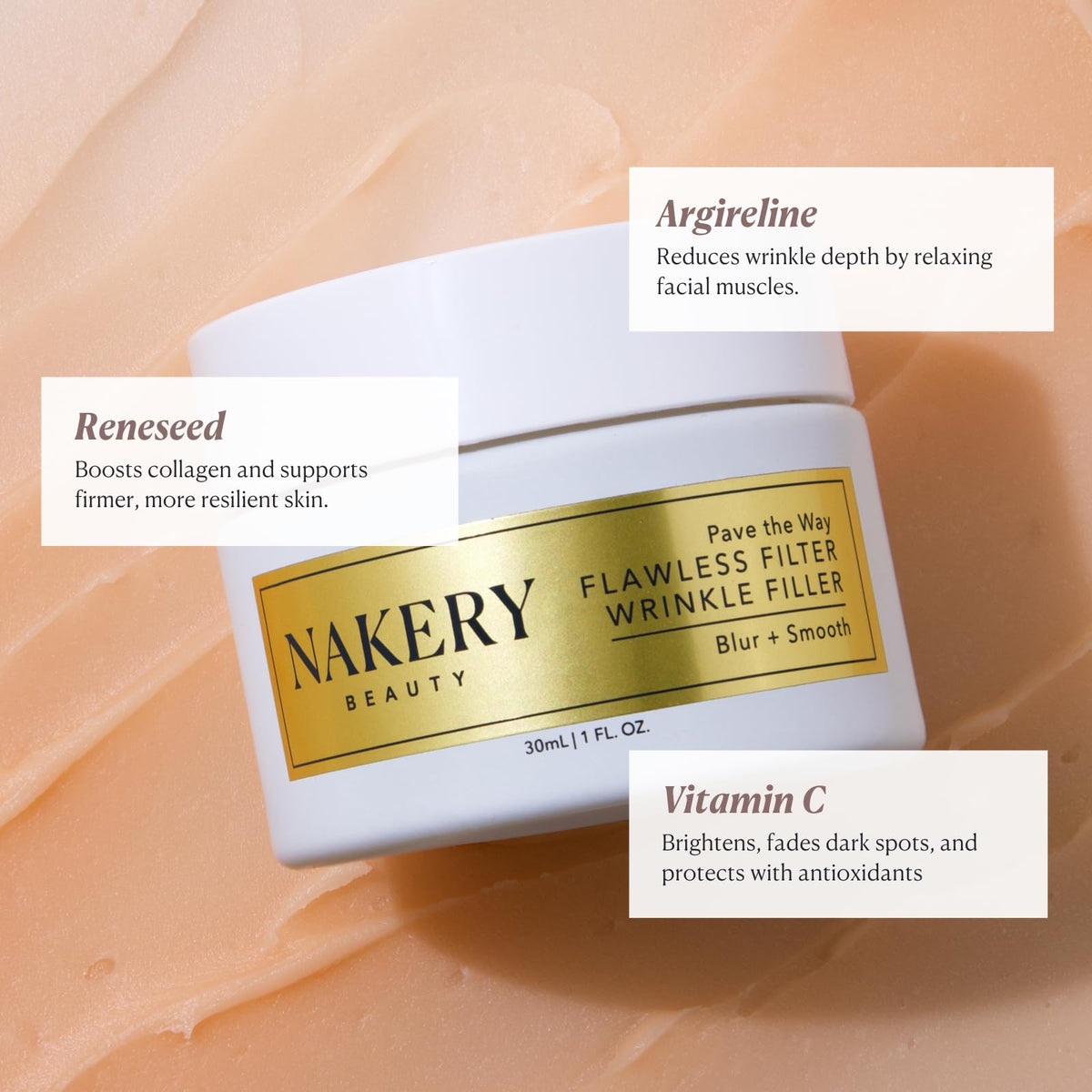 Nakery Pave The Way Flawless Filter application steps demonstrates easy fingertip blending