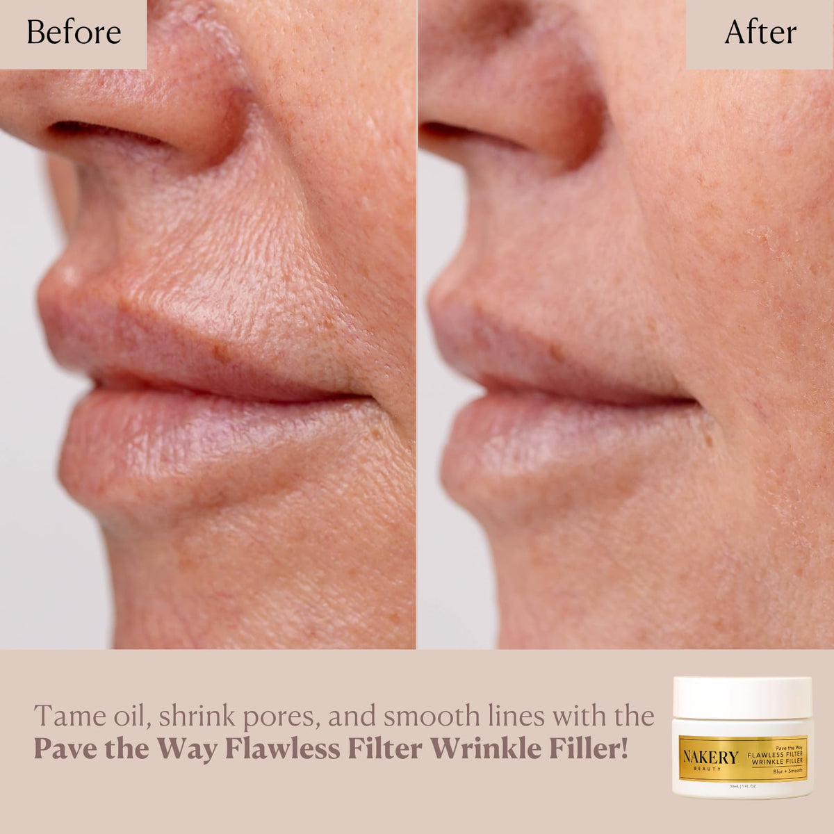Nakery Pave The Way Flawless Filter packaging showcases USA-made premium formulation