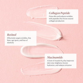 Nakery Retinol Cream being applied to skin for quick absorption