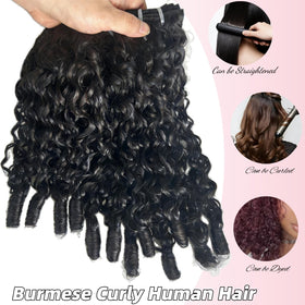 Nakkia Burmese curly bundles length 14-16-18 inches for versatile styling