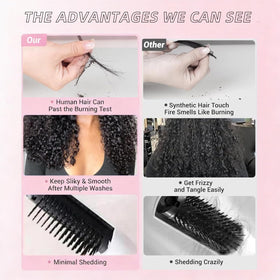 Nakkia Burmese curly bundles sew-in styling for quick transformation
