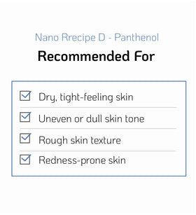 Nano Recipe D-Panthenol Made in Korea label and packaging