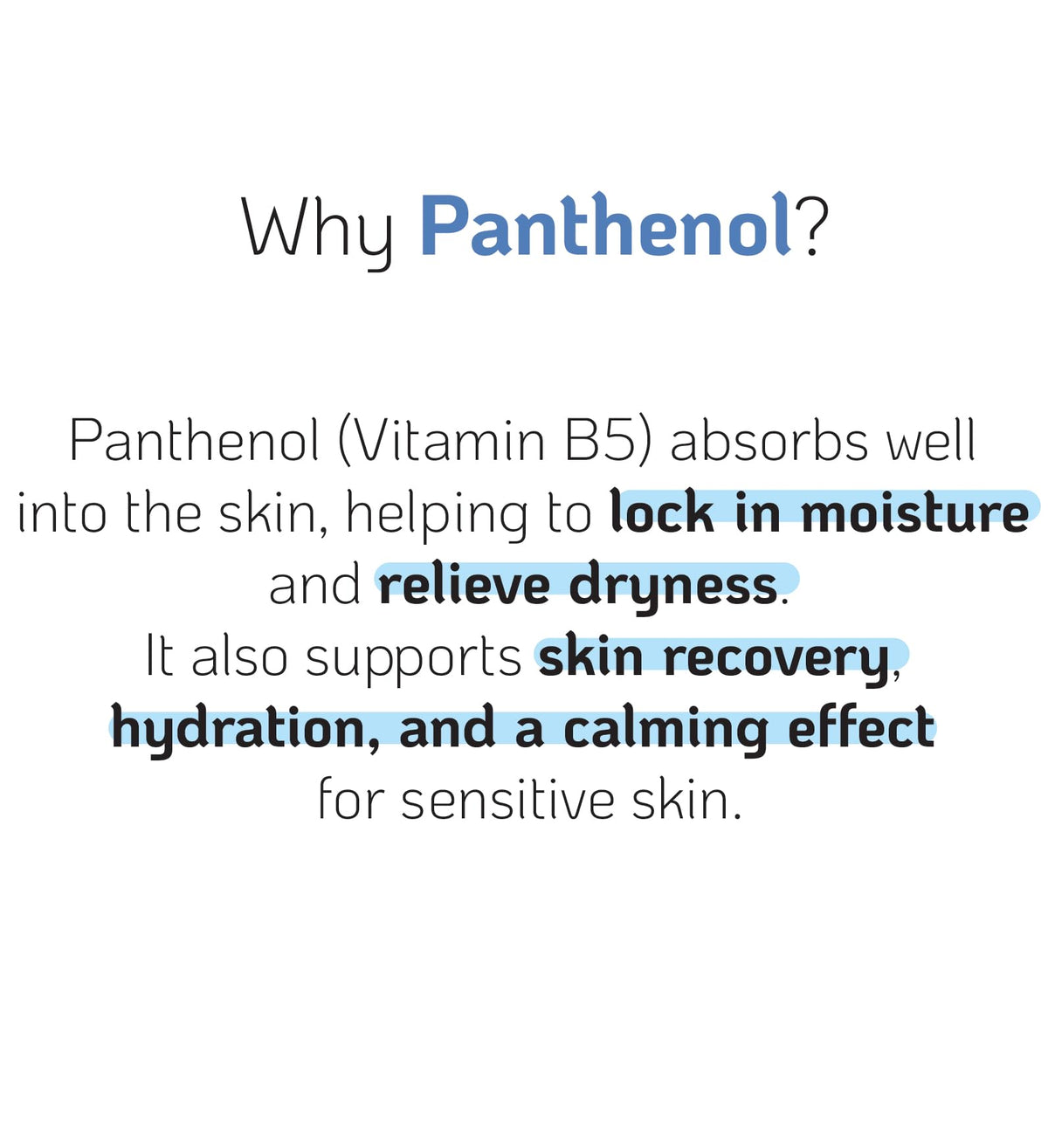 Nano Recipe D-Panthenol on skin showing smooth, hydrated look