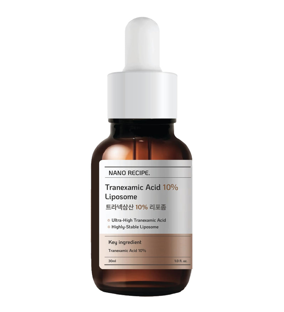 Nano Recipe Tranexamic Acid Concentrate bottle with a pipette for precise application.