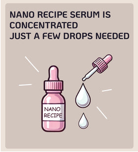 Nano Recipe Tranexamic Acid Concentrate drop releasing a precise droplet on the skin.