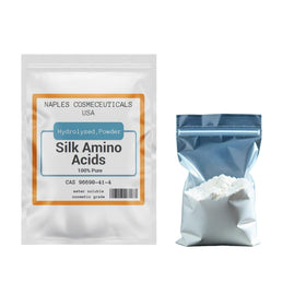 Naples Cosmeceuticals Silk Amino Acid Powder 2oz-size highlights convenient, travel-friendly packaging.