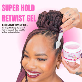 NappStar retwist gel edges application demonstrates smooth edge lay