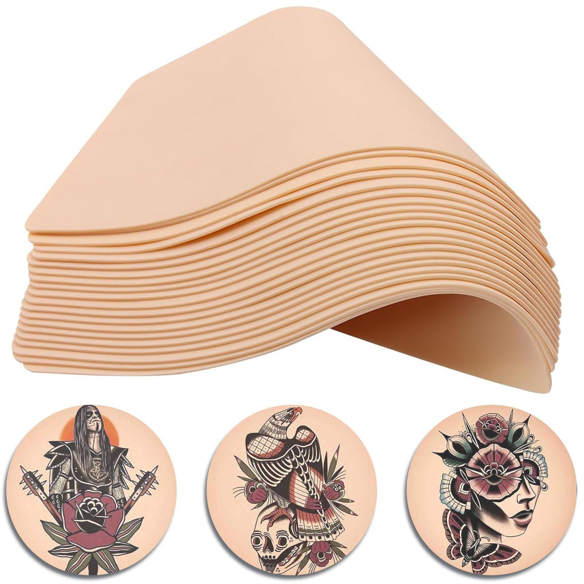 NAQASE blank tattoo skin 8x6 double-sided surface for versatile practice sessions.