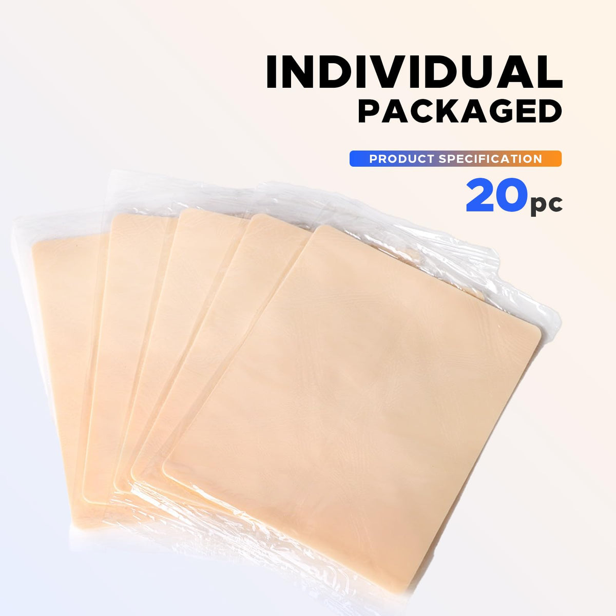 NAQASE blank tattoo skin 8x6 spacious surface ideal for multi-angle layouts.