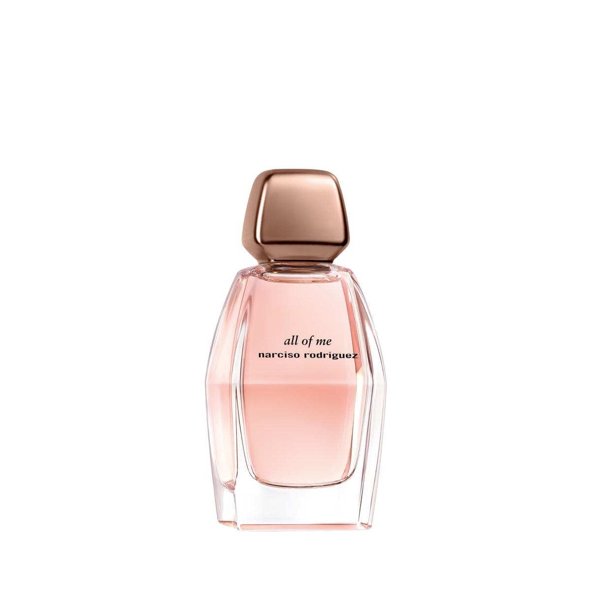 Narciso Rodriguez All Of Me bottle closeup cap highlights refined design and premium feel