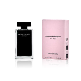 Narciso Rodriguez For Her Eau de Toilette bottle ready for on-the-go elegance.