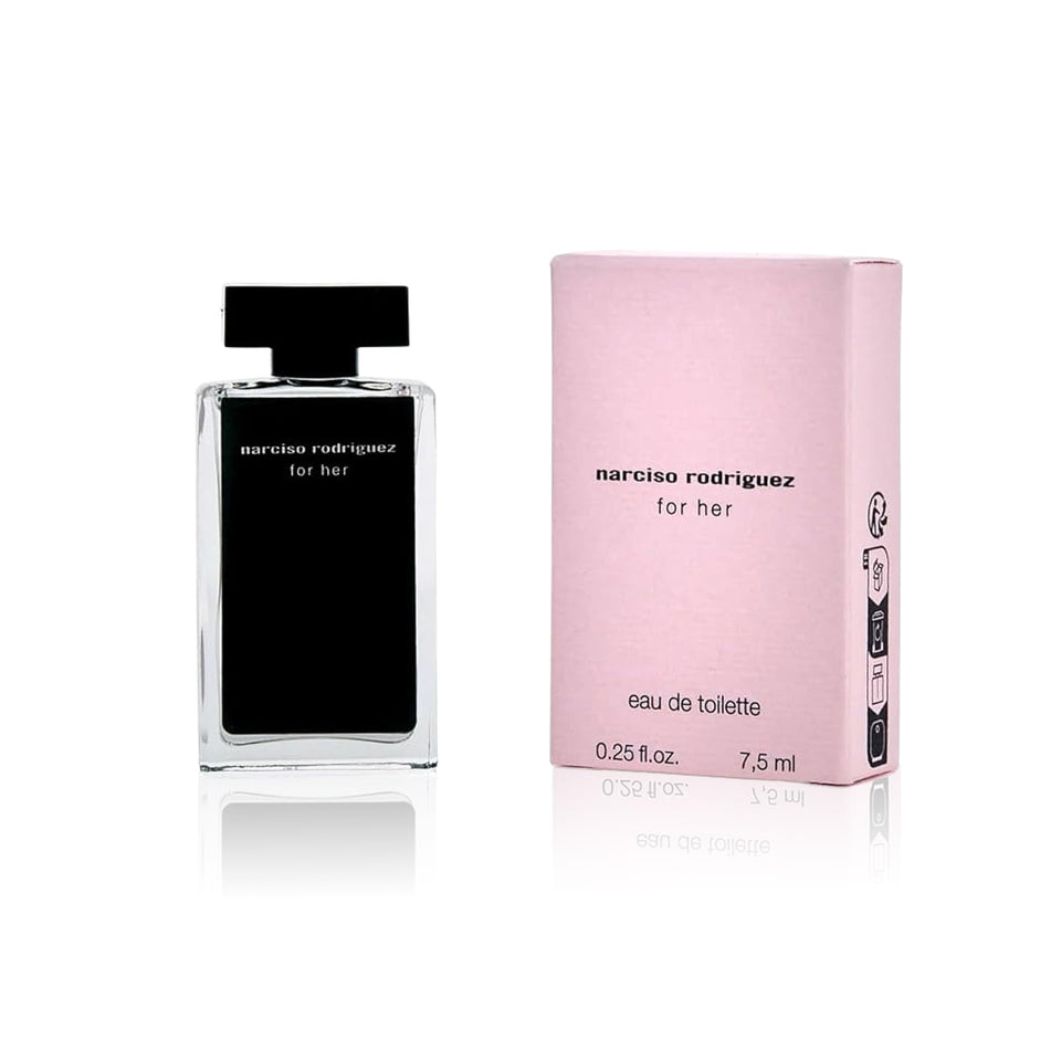 Narciso Rodriguez For Her Eau de Toilette bottle ready for on-the-go elegance.