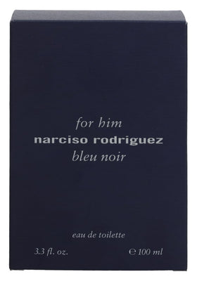 Narciso Rodriguez Him Bleu Noir label detail emphasizes premium feel