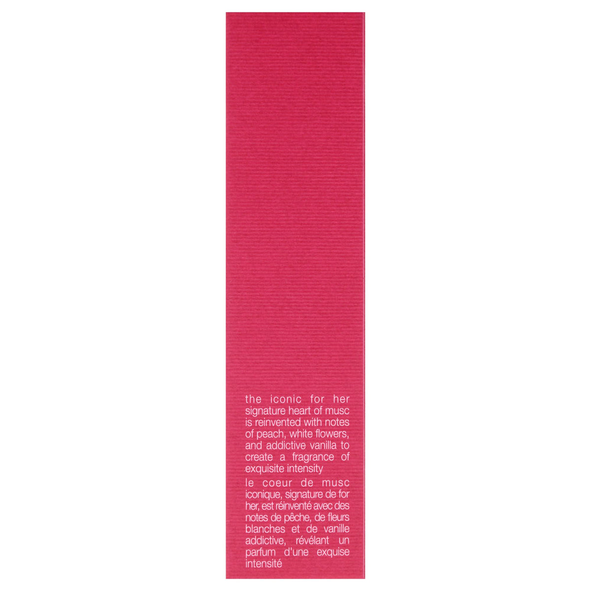 Cap branding on Narciso Rodriguez Intense with minimalist chic design