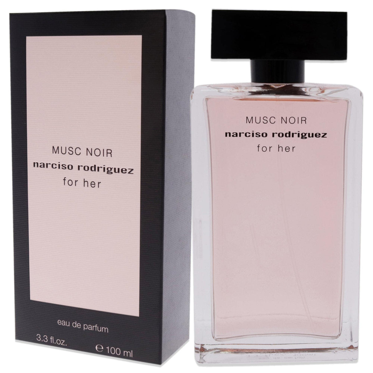 Narciso Rodriguez Musc Noir box side label notes daywear and fragrance presence