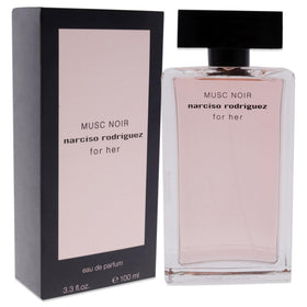 Narciso Rodriguez Musc Noir cap detail reflects refined, sophisticated styling
