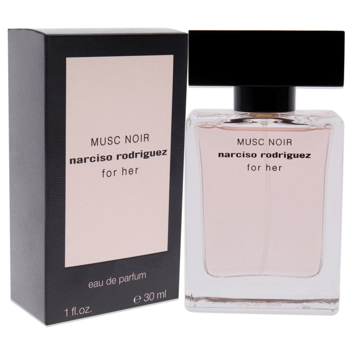 Narciso Rodriguez Musc Noir EDP packaging box highlighting premium presentation.