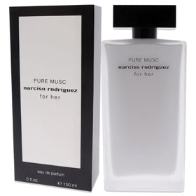 Narciso Rodriguez Pure Musc hero-shot, visualizing long-lasting scent for confident wear.