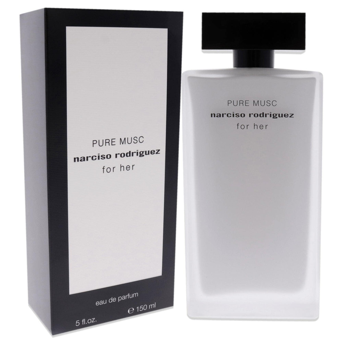Narciso Rodriguez Pure Musc packaging shot, suggesting a refined daily fragrance ritual.