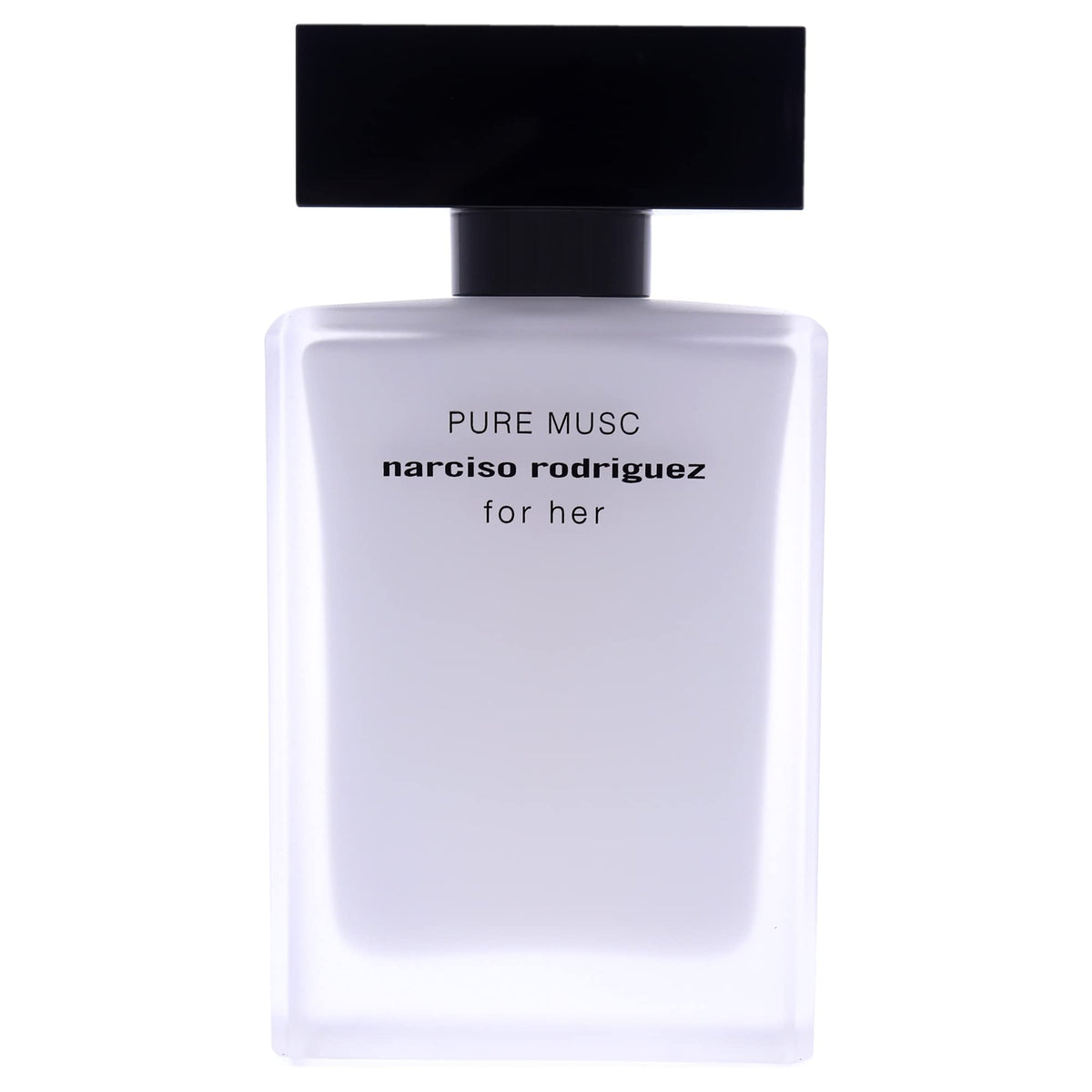 Narciso Rodriguez Pure Musc EDP bottle close-up highlighting the cap and bottle detail
