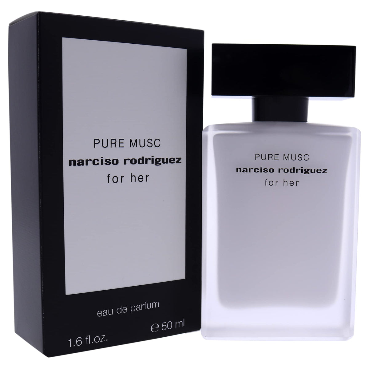 Narciso Rodriguez Pure Musc EDP packaging box with premium presentation