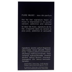 Narciso Rodriguez Pure Musc EDP application on skin implies smooth wearability