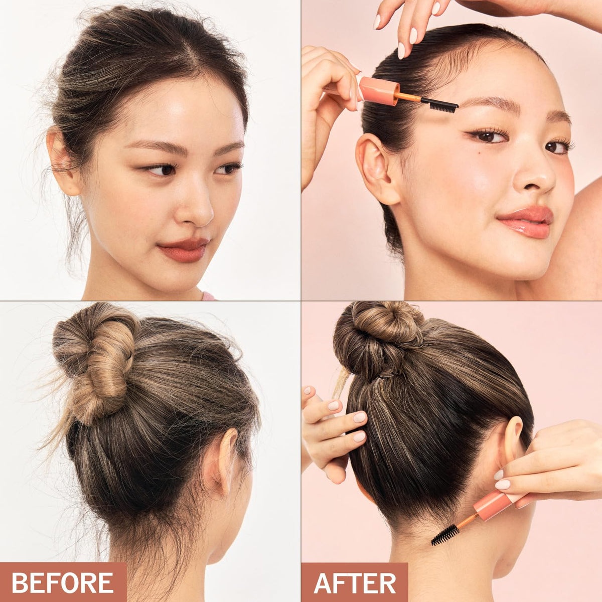 NARKA Hype Fit frizz control wand smoothing a frizzy strand.