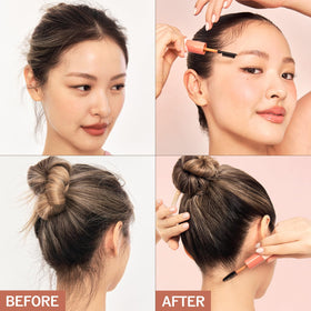 NARKA Hype Fit frizz control wand smoothing a frizzy strand.
