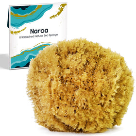 Naroa exfoliating sponge close-up texture for gentle exfoliation.