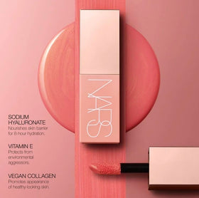 NARS Afterglow Liquid Blush Brazen long-lasting wear maintains color throughout the day