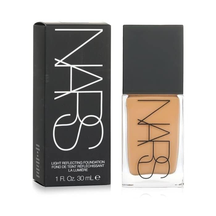 NARS Light Reflecting Foundation Barcelona swatches show medium to full coverage and glow.