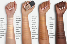 Close-up texture of NARS foundation for smooth application and even tone.
