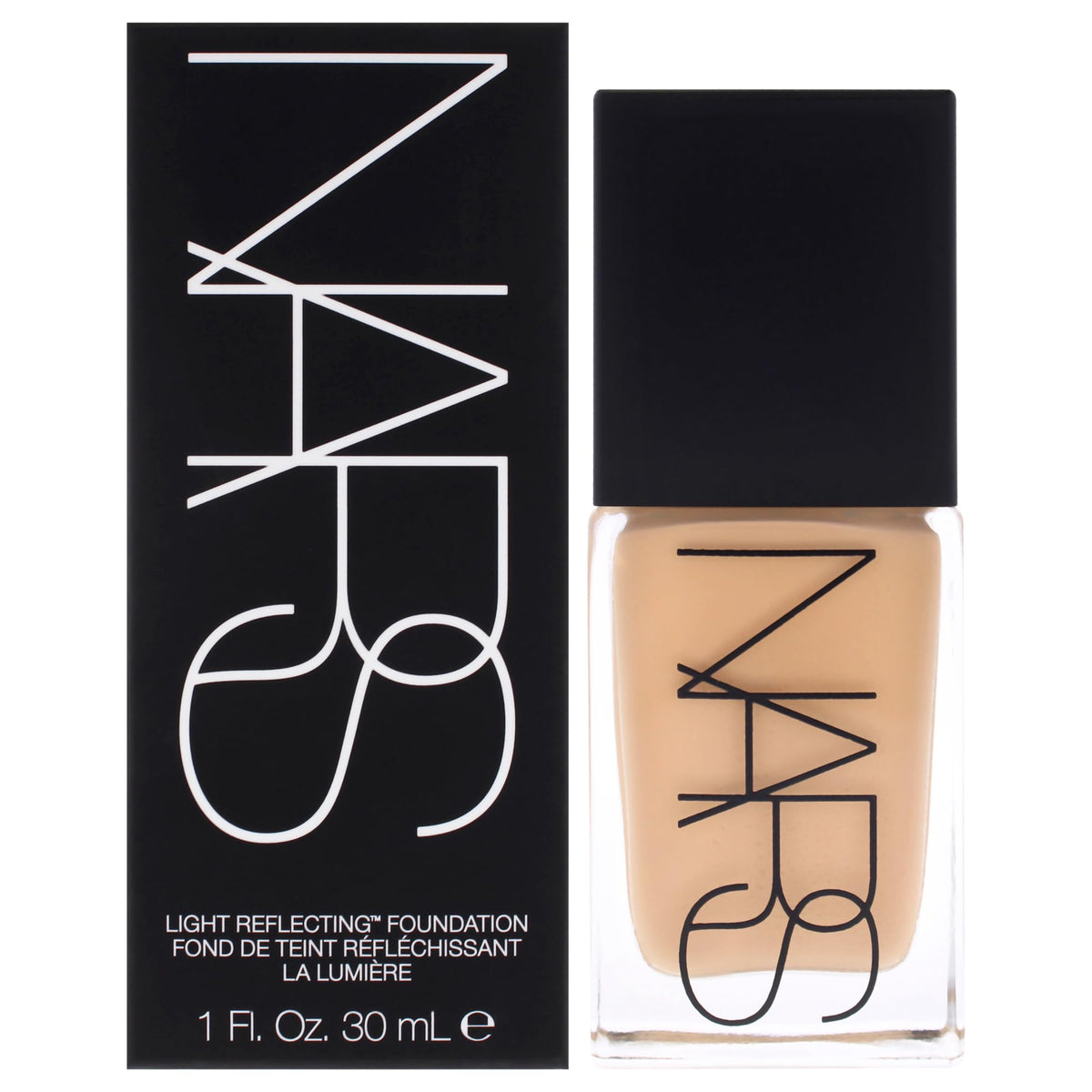 NARS Light Reflecting Foundation M1.2 Patagonia bottle shows natural finish for smooth skin