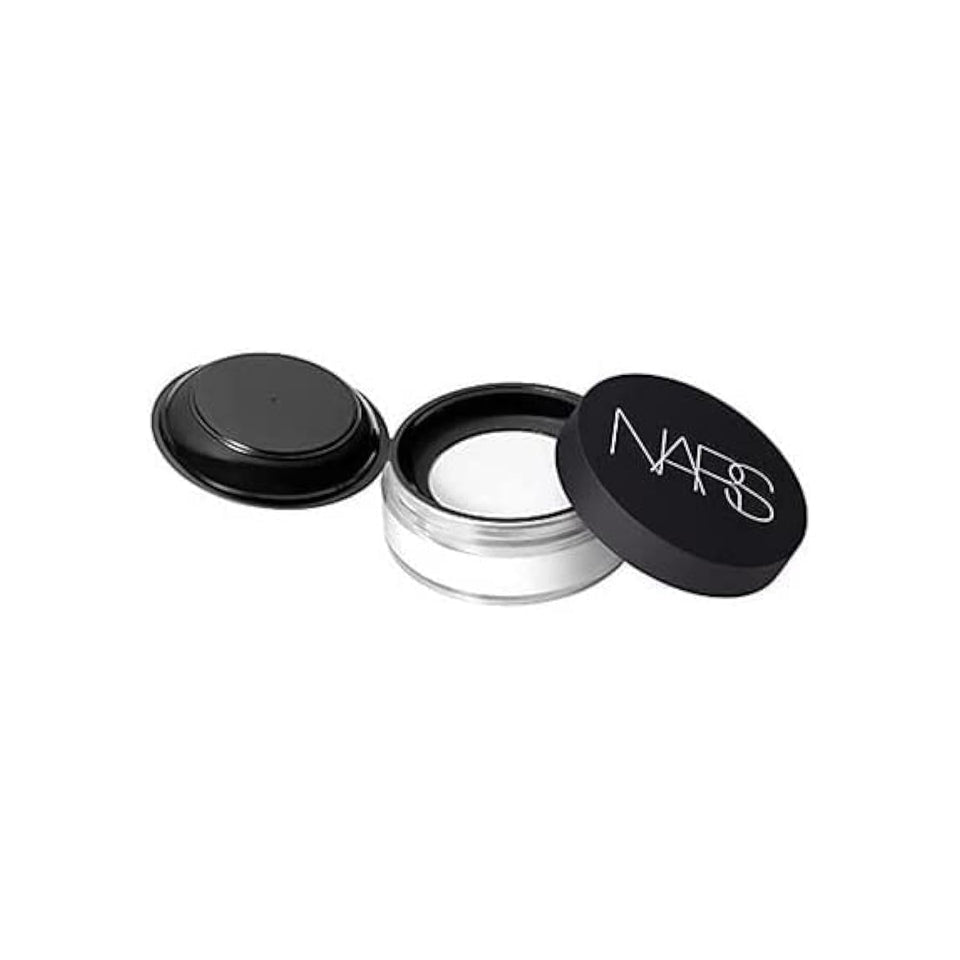 NARS Light Reflecting Loose Setting Powder in Crystal provides a weightless, radiant finish that sets makeup.