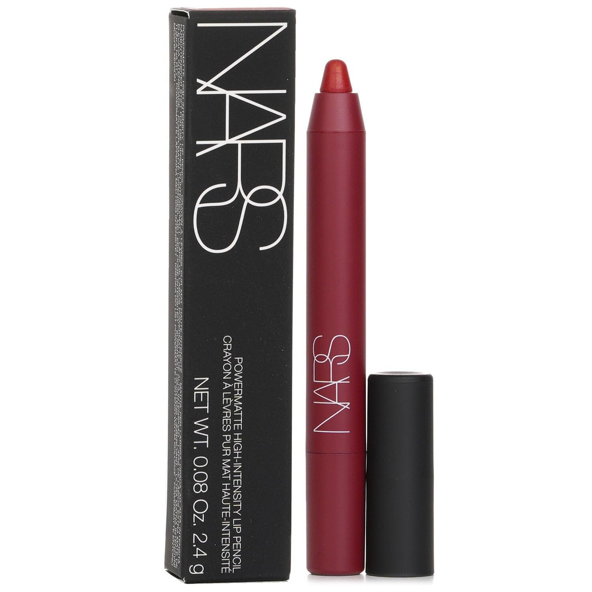 NARS Powermatte Cruella pencil twist reveals creamy glide toward matte finish