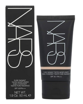 NARS Pure Radiant Tinted Moisturizer packaging and product tube on a clean surface