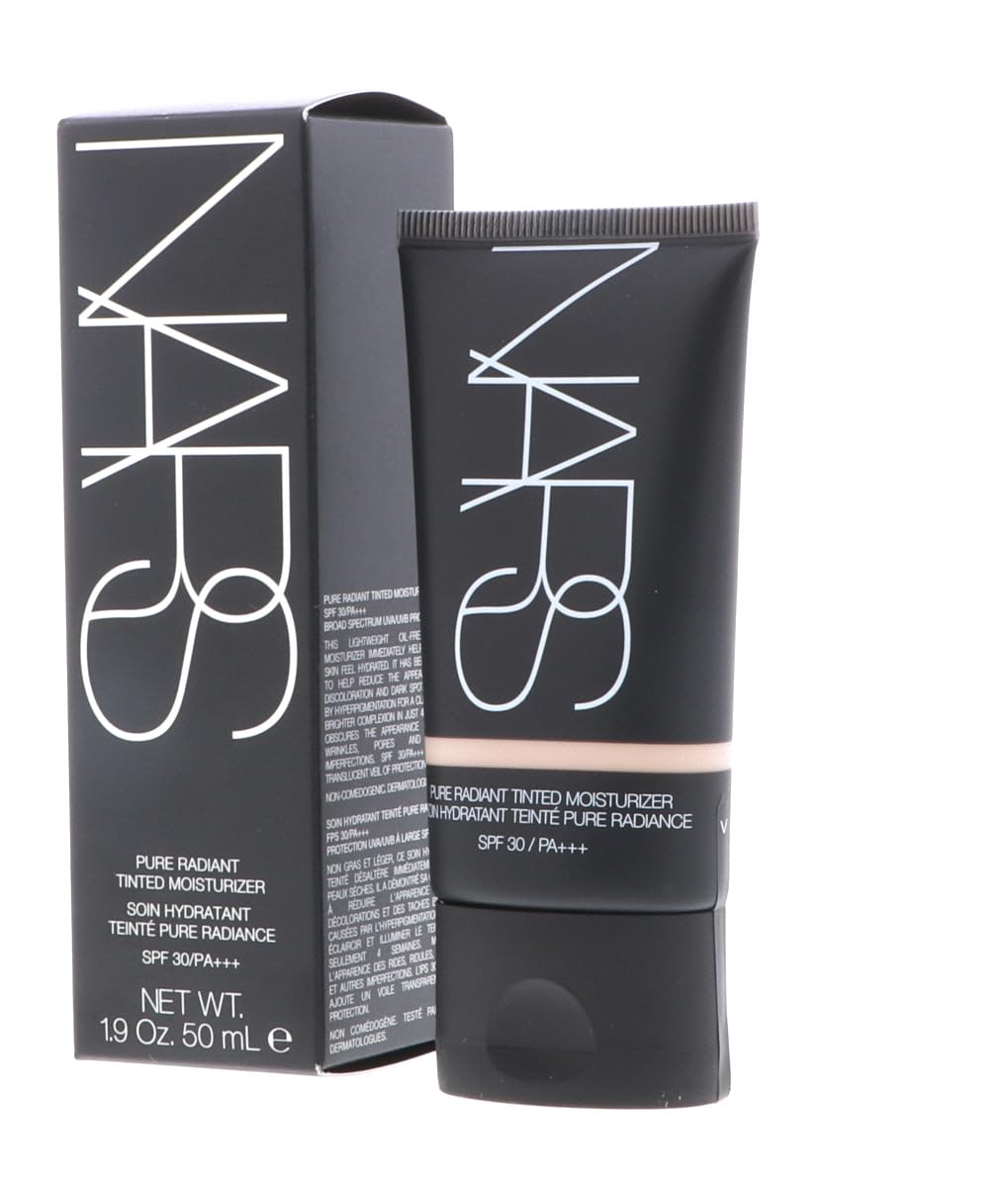 NARS Pure Radiant Tinted Moisturizer Alaska swatches for even skin tone