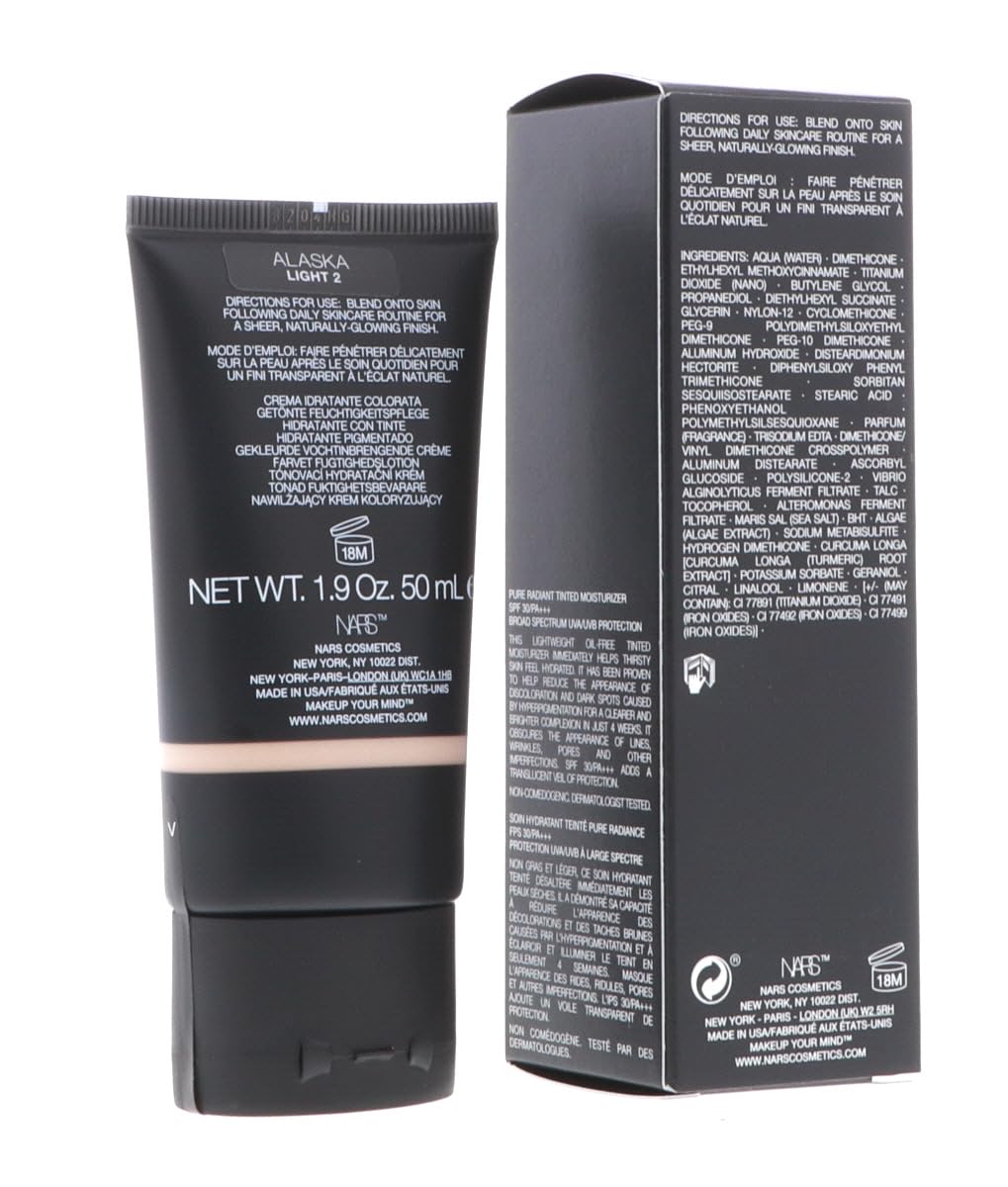 NARS Pure Radiant Tinted Moisturizer vitamin C boost brightens complexion