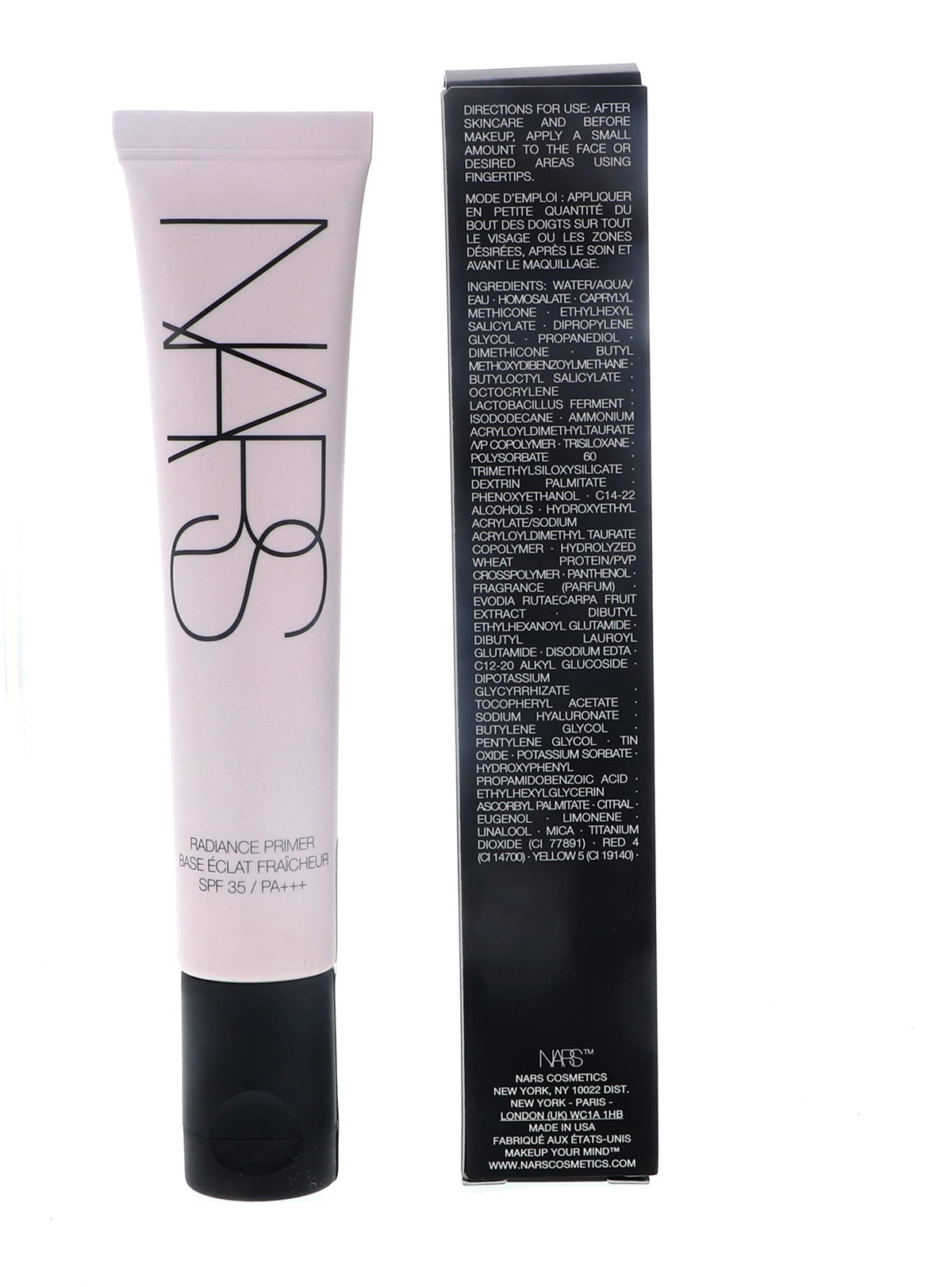 NARS Radiance Primer featuring Evodia Rutecarpa for a more energized look.