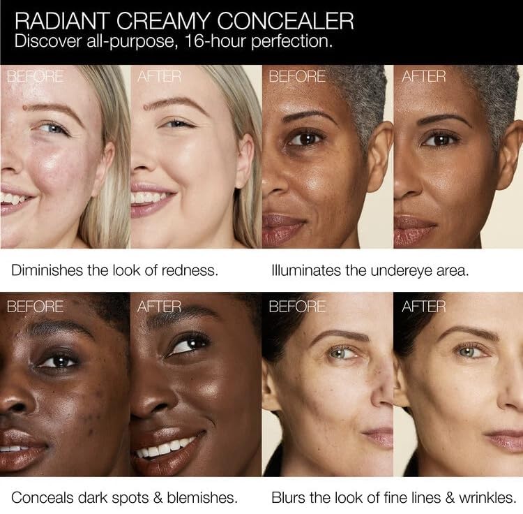 NARS Radiant Creamy Concealer Nougatine long-wear formula stays put without creasing.