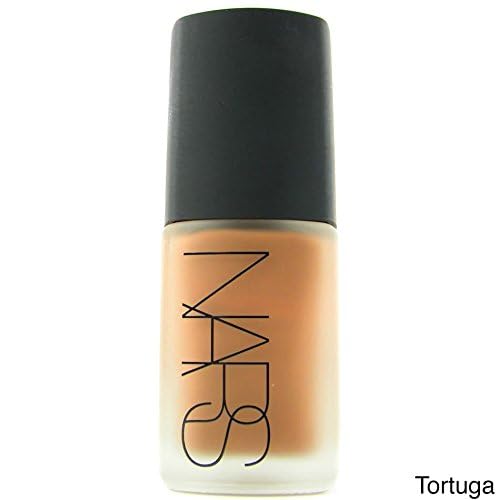 NARS Sheer Glow Foundation Stromboli brush stroke demonstrates seamless blending and glow.