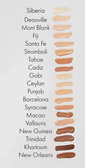 NARS Sheer Glow Foundation Stromboli dispensed drop captures lightweight feel.